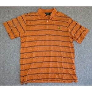 AMEN CORNER Men Shirt XL Polo 60s 2 Ply Double Mercerized Masters Logo‎ Pima